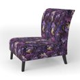 thumbnail image 3 of Designart « Royal Ragdolls In Deep Purple » Fauteuil d'Appoint Rembourré à Motif Cachemire Violet - Fauteuil Charmant pour Chambre, 3 of 7