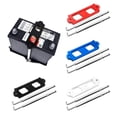 thumbnail image 2 of mmirethe Batterie vers le Bas Cravate Voiture Fixer Support Processus de Durabilité Accessoires Inoxydable Aluminium Remplacement Montage Rouge, 2 of 7