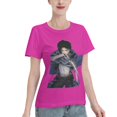 thumbnail image 2 of Women's Basic Short Sleeve T-Shirt Attacking Giant Levi Ackerman, 2 of 6