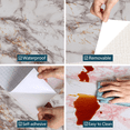 thumbnail image 4 of 15.7''x118'' Marble Contact Paper Peel and Stick Countertops for Kitchen Countertop Contact Paper Waterproof, 4 of 5