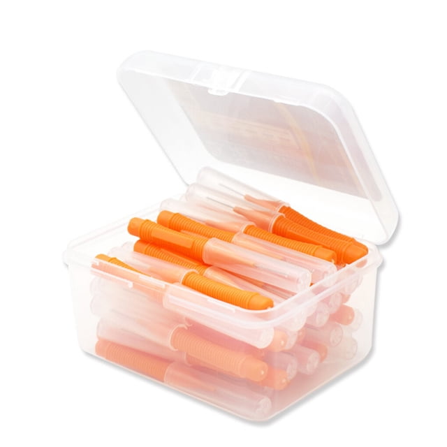 40pcs Interdental Brush Ultra Fine Toothpick Soft Floss Ultra fine Stick Tooth Floss Head Toothpick Cleaning Tool