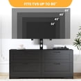 thumbnail image 4 of EDTara Media Console With 4 Drawers, Tv Stand Featuring Height Adjustable Mount for 32–80 Inch Televisions, 4 of 8