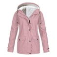 thumbnail image 1 of Spring Military Full-Zip Removable Hooded Cotton Mid-Long Parka Jacket Coat for Women, 1 of 4