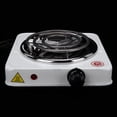 thumbnail image 4 of 1000W Household Mini Portable Electric Stove Heater Heating Plate White (US Plug 110V), 4 of 10
