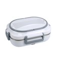 thumbnail image 2 of Wzzjkit Three Compartments Leakage Proof Heating Electrical Lunch Box Plug in Heat Preservation Two in One Lunch Box, 2 of 6