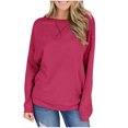 thumbnail image 1 of AherBiu Chandails de Sortie pour Femmes, Coupe Ample, Thermique, Chaud, Col Ras du Cou, Manches Longues, Chandails Molletonnés, Chandail, 1 of 7