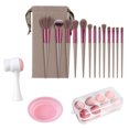 thumbnail image 1 of 13pcs Makeup Brushes Kit With Wood HandleEyeshadow Brush Makeup Sponge Set Beauty Tools With Storage Bag, 1 of 9