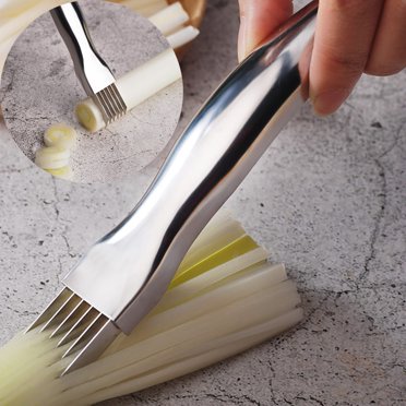 TIMIFIS Stainless Steel Cutter Stainless Steel Chopped Green Kitchen Tool Cutlery Vegetable Cutter Scallion Cutter Shred Kitchen Gadgets