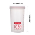 thumbnail image 3 of Airtight Food Storage Containers 1050ML 800ML 500ML, Durable Plastic Storage Boxes Stackable for Kitchen Refrigerator, Leakproof Dry Food Snacks Organizer with Transparent Lid, 3 of 4