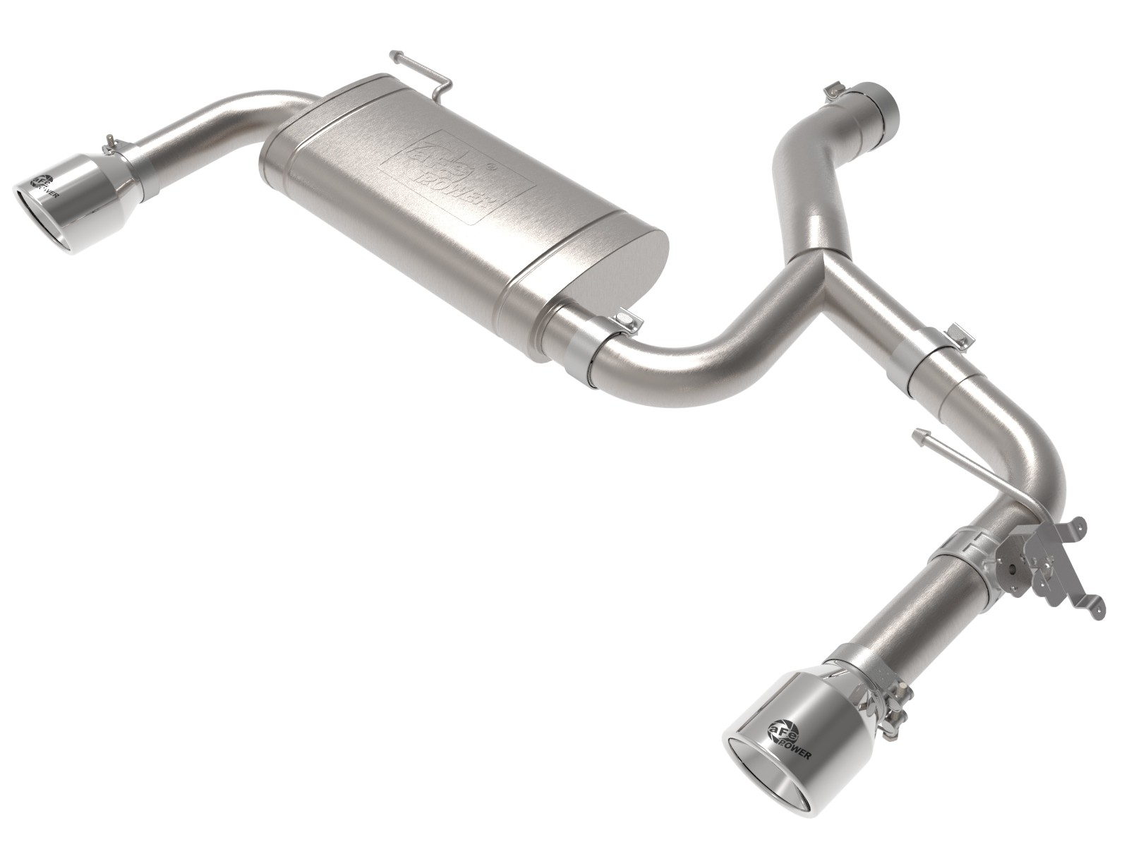 Kit de Système d'Échappement Advanced FLOW Engineering pour BMW X1 2015-2024 49-36349-P Mach Force XP Cat Back System; Acier Inoxydable; avec Silencieux; Tuyau de 3 Pouces à 2-1/2 Pouces de Diamètre; Double Sortie