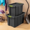 thumbnail image 4 of Sterilite Tuff1 Latching 30 Gallon Plastic Storage Tote Container (12 Pack), 4 of 9