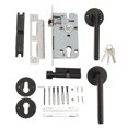 thumbnail image 2 of Entrance Lever Door Handle, Impact Proof Comfortable Handle Door Lock Handle 2PCS  for Bedroom, 2 of 8