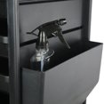 thumbnail image 4 of PureSana Chromium Professional 4 Drawer Rolling Salon Trolley Cart, Black, 4 of 5