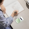 thumbnail image 4 of 8 Digit Standard Calculator with Large Display and Round Buttons | Basic Desktop Calculator with Quiet Sensitive Keys | Portable Math Calculator for Office Home School, 4 of 7