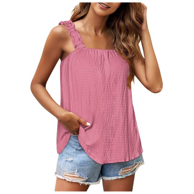 Birdeem Blouse Sans Manches Ample Confortable pour Femmes, Hauts Décontractés