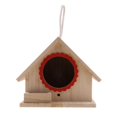 thumbnail image 3 of thinsony Wooden Bird House Birdhouse Hanging Nest Nesting Box with Rope 19x 16x 14cm, 3 of 7
