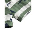 thumbnail image 4 of Opperiaya 2Pcs Baby Summer Tracksuits, Cartoon Dinosaur Vest + Shorts Suit, 4 of 7