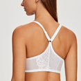 thumbnail image 2 of CHUANK Female Racerback Front Closure Unlined Underwire Bra for Women Black 34B, 2 of 6