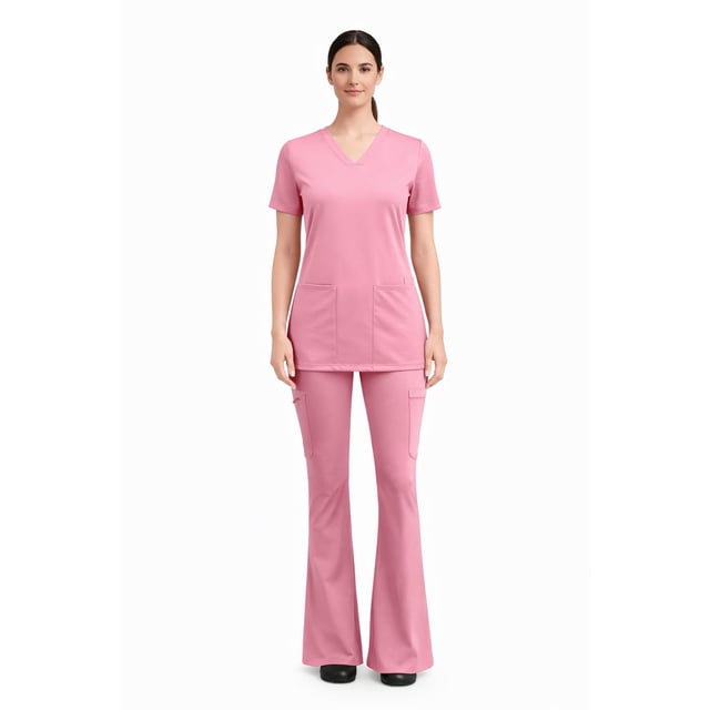 FLEX SCRUBS™ ladies flared scrub pants