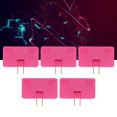 thumbnail image 4 of Travel Adapters, 110-250V Plug Adapter 180° Rotation  For PC Rose Red, 4 of 8