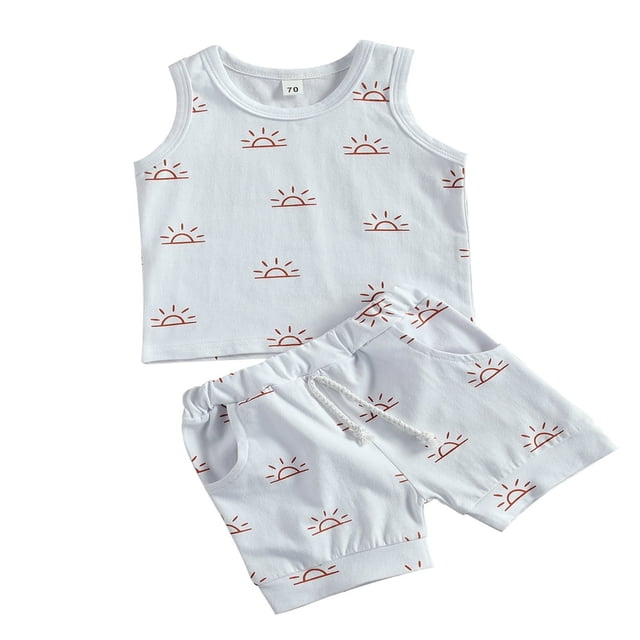 Baby Knitted Romper Short Sleeve O-neck Button Up Jumpsuit