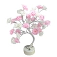 thumbnail image 2 of Beautiful Rose Bouquet LED Tree Table Lamp Lights Party Wedding Home Decor Gift, 2 of 8
