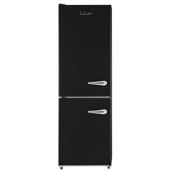 iio 11 Cu. Ft. Retro Refrigerator with Bottom Freezer in White (Left Hinge)