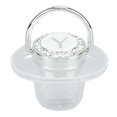 thumbnail image 3 of With Silicone Baby Pacifier Silver A-Z Letters Safe BPA Free One Piece Seamless Pacifier with Lid for Infant 6-18 Months, 3 of 7