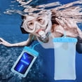 thumbnail image 1 of Lisbinx Inflatable Phone Waterproof Pouch - Transparent Dry Bag with Air Cushion for Snorkeling (Ipx8) Clearance Items, 1 of 7