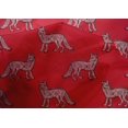 thumbnail image 4 of oneOone Cotton Silk Fabric Fox Block Print Sewing Fabric BTY 42 Inch Wide, 4 of 4