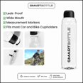 thumbnail image 3 of Smartbottle Sports Large Reusable Water Bottle, Red, 1000ml / 1L, 2-Pack, 3 of 9