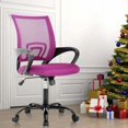 thumbnail image 1 of Dkelincs Mesh Office Chair Computer Desk Chair with 360° Casters & Armrest, Pink, 1 of 7