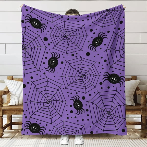 Halloween Pumpkins Outdoor, Halloween Pumpkin Pattern Blanket, Modern Flannelette Warm Blanket for Bedroom