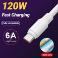 thumbnail image 3 of Trayknick Data Cable Safe Fast Charging 120W Type-C Mobile Phone Data Line Charger Wire for Home, 3 of 13