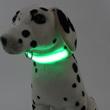 LSLJS Led Dog Collar Usb Rechargeable, Luminous Soft Nylon Webbing Suitable for Small and Medium-Sized Dog