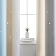 thumbnail image 2 of Amdohai 2pc Curtain Simple Gradient Hollow-out Star Pattern Double Layer Blackout Bedroom Living Room Insulation Curtain, 2 of 8