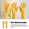 thumbnail image 2 of Youkk 2X Rubber Gloves Kitchen Gadget Gardening Tool Exquisite Multipurpose Yard Yellow L 1Set, 2 of 6
