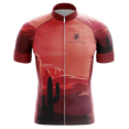 thumbnail image 1 of Red Sunset Cactus Men's Cycling Jersey - XXS, 1 of 3