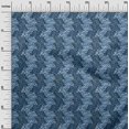 thumbnail image 3 of oneOone Cotton Poplin Medium Blue Fabric Abstract Craft Projects Decor Fabric Printed By The Yard 42 Inch Wide, 3 of 4