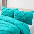 thumbnail image 2 of Nestl Pinch Pleated Comforter, Queen/Full Comforter Set, Teal, 2 of 6