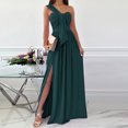 thumbnail image 2 of VEKDONE Liquidation 2025 Robe Élégante pour Femme Invitée de Mariage à une Épaule Soirée Formelle Cocktail Longue Maxi Robes, Robes Hawaïennes pour Femmes, 2 of 7