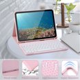 thumbnail image 4 of Tablet Case Fit for Air 11 Inch M3 2025 M2 2024 Tablet Protective Cover, Folio Detachable Wireless  Keyboard Cover Soft TPU Back Case with 7 Color Backlit Pencil, 4 of 7