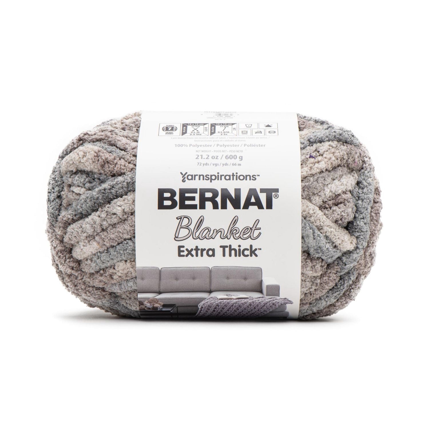 Bernat® Fil Extra Épais™ pour Couverture, Polyester #7 Jumbo, 21,2 Oz/600 G