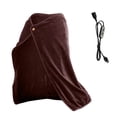 thumbnail image 1 of USB Powered Heated Shawl Pad Flannel Blanket with Adjustable Warmth for Travel Car and Home Use, 1 of 8
