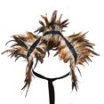 thumbnail image 2 of Fortune Cape Gothique à Plumes pour Femmes Halloween Cosplay Fête Châle à Lacets Boléro, 2 of 8