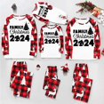 thumbnail image 1 of Styesk Pyjamas de Noël pour la Famille Mignons Xmas Haut à Carreaux Imprimé Vêtements de Nuit Ensembles de Pyjamas de Noël Assortis pour Enfant, 1 of 6