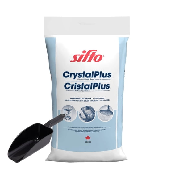 Sifto Sodium Chloride | Xtal Plus Water Softener Pellets | 20KG BONUS Grill Pro Pellet Scoop