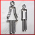 thumbnail image 1 of Men Women Toilet Sign ABS Plastic Indicator Plaque Decals Simple Washroom Toilet, 1 of 8