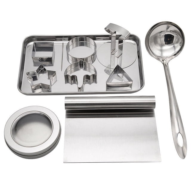 Yhmxh Kitchen Gadgets Baking Supplies Cake Decorating Supplies Baking Tools 11-piece Baking Cake Candy Making Tools Stainless Steel Cutter Candy Making Tools Cookie Maker