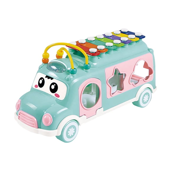 IROINID Jouets Éducatifs, Jouets Monsori, Jouets d'Apprentissage, Jouets de Noël pour Enfants, Jouets d'Autobus Musical pour Tout-Petits, Jouet Musical Occupé d'Apprentissage pour Bébé Cadeaux d'Anniversaire pour 18 Mois, Garçon Fille de 2 3 Ans